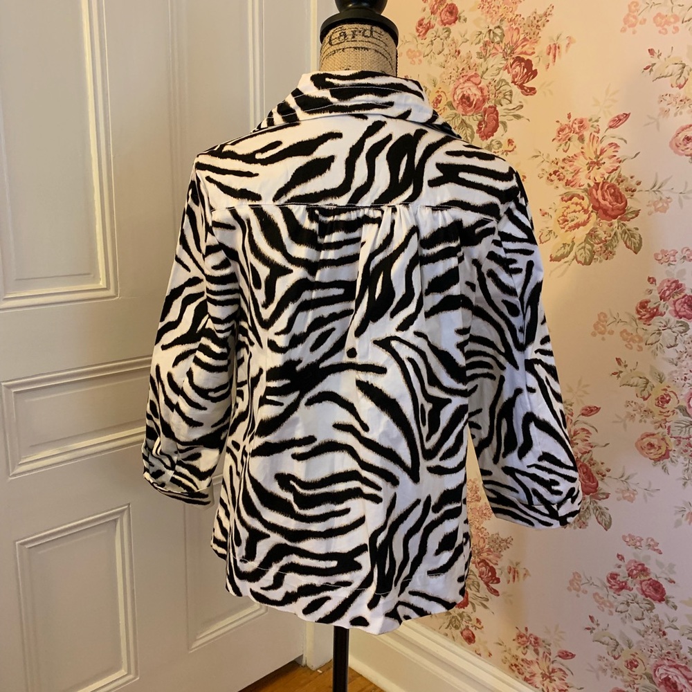 Studio Works | Zebra Print Lightweight Jacket - image 5